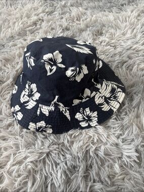 Black & White Floral Bucket Hat